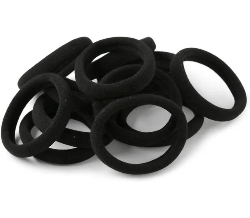 XIMA 60pcs Nylon Elastic Hair Ties Hair Ties Bands Rope (60pcs-Black(HT007-20))